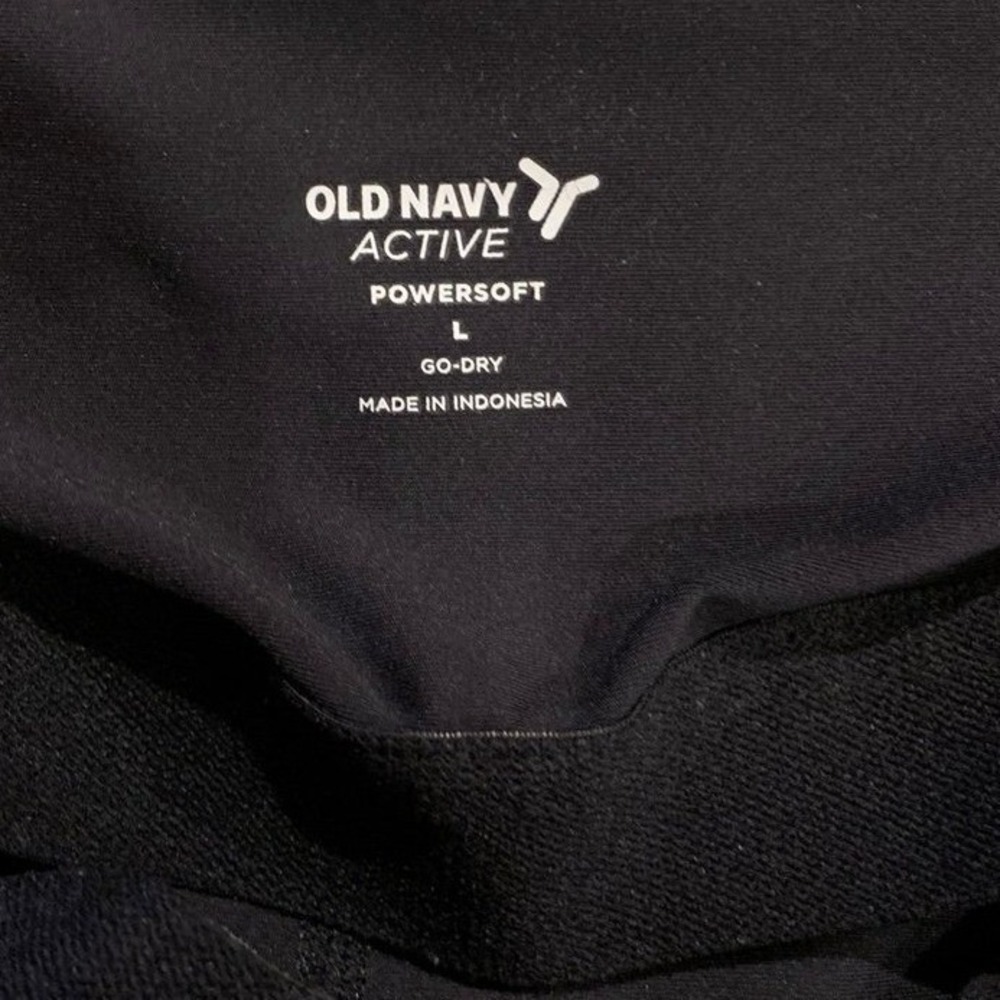 Old Navy Jumpsuit Women Large Black PowerSoft Go-Dry Active Bodysuit Athleisure - Picture 3 of 8